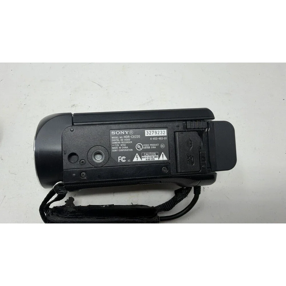 Sony Handycam HDR-CX220 Camcorder 32x Zoom 8.9MP Tested With Battery